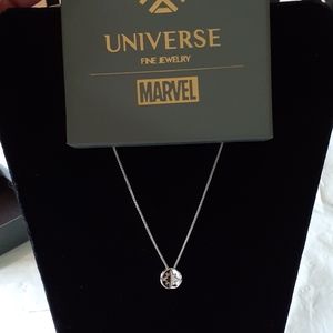 Capt. Marvel 925 Silver 16 Inch Necklace